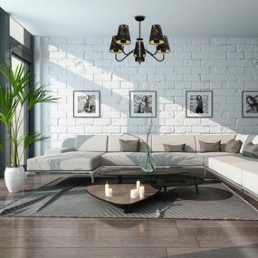 Csillár rúdon HERMES 5xE27/60W/230V