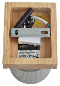 Modern spotlámpa fa füstüveggel, forgatható és dönthető - Gracy