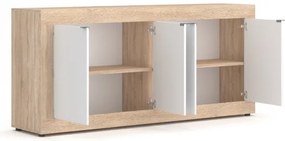 Komód RUNEA sonoma tölgy/fehér