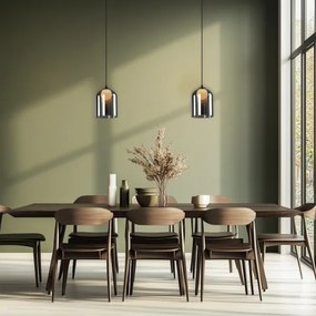 KLEA kábelcsillár 1xG9/15W/230V füstszínű fekete