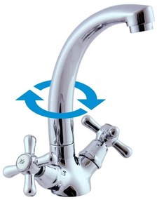 RAV Slezák MK120.0/2 - MORAVA mosdócsaptelep 17,6 cm fényes króm