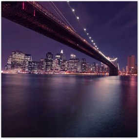 Poszterek 100x100 Híd az éjszakában Usa New York