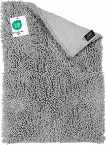 Fürdőszobaszőnyeg Nedvszívó Mosható Csúszásgátló Szürke 60X90cm