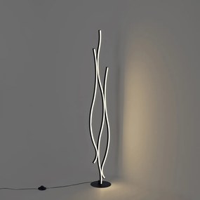 Design állólámpa fekete, LED-del, dimmelhető - Ying