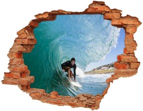 Fali matrica lyuk a falban Surfer a hullám nd-c-70293058