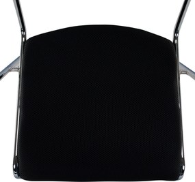 Tárgyolószék, fekete háló, DERYA NEW