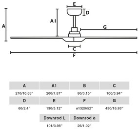 FARO 33810-1TW - LED Dimmelhető ventilátor  HEYWOOD LED/10W/230V 2700/4000/6000K + távirányító