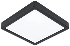 Eglo 99244 Fueva 5 LED panel, fekete, szögletes, 2000 lm, 3000K melegfehér, beépített LED, 17W, IP20, 210x210 mm