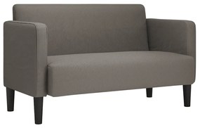 világosszürke kordbársony szövet loveseat kanapé 109 cm