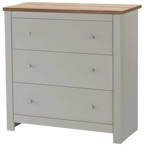 Szürke magas komód 81x35 cm Emerald – Støraa