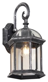 Klasszikus kültéri fali lámpa antik ezüst IP44 - Glasgow