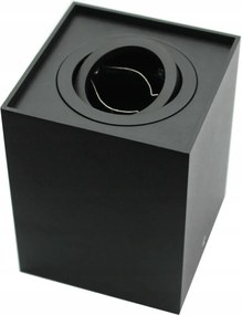 LED-es mennyezeti spot lámpatest állítható szögletes fekete IdeaLED