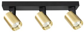 Spotlámpa VOLF 3xGU10/10W/230V arany/fekete