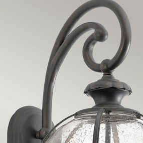 Kichler klasszikus vintage kültéri fali lámpa halleron barna elskl-halleron-2m IP44
