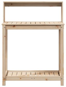 tömör fenyőfa ültetőasztal polccal 82,5 x 50 x 109,5 cm