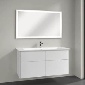 Villeroy &amp; Boch Finero mosdó szekrénnyel és tükörrel 120 cm fehér S00304DHR1