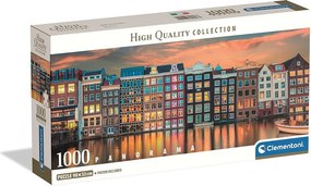 Amsterdam Bright 1000 db-os panoráma Compact puzzle Clementoni