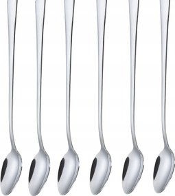 Desszert kanál hosszú Kávé Latte fagylalt Koktél vastag erős 6 db