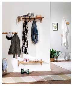 Natúr színű tölgyfa függő cipőtartó Milford - Rowico