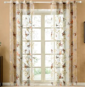 Topfinel Ablakfüggöny Átvezetőkkel 140X215 CM