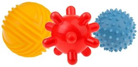 TULLO Nevelési szín balls 3ks a csomagban, sárga / piros kék