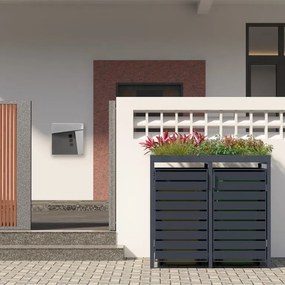 STILISTA Szekrény 1 szemetesre 68 x 124 x 80 cm antracit