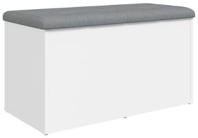 fehér szerelt fa tárolópad 82 x 42 x 45 cm