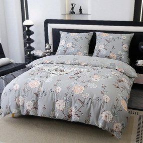 Prémium pamut ágyneműhuzat 160x200 virágos