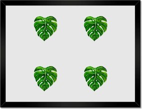 Poszter keretben 40x30 Monstera lyukas levelek