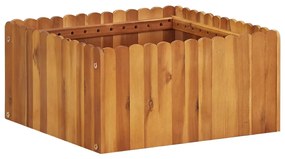 Tömör akácfa kerti magaságyás 50 x 50 x 25 cm