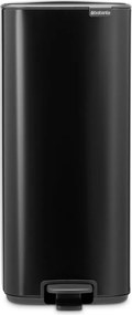 Matt fekete acél pedálos szemetes 30 l Bo – Brabantia