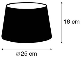 Lenvászon lámpabúra barna 25/16