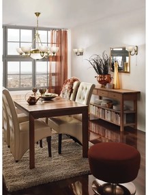 Fehér-aranyszínű függőlámpa üveg búrával ø 74 cm SAVOY – EGLO