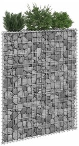 Trapéz alakú horganyzott acél gabion magaságyás 80x20x100 cm