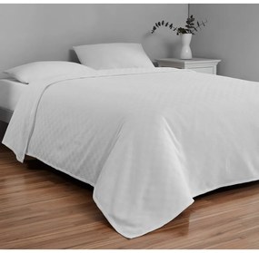 Fehér pamut ágytakaró franciaágyra 200x230 cm Plain – Mijolnir