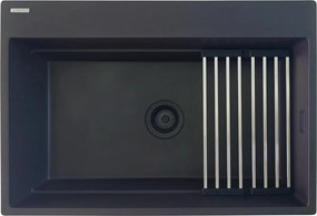 Magnetic gránit mosogató_metál grafit