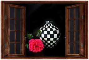 Poszterek 60x40 Kockás váza