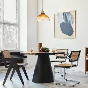 Globo 15786H1 - Csillár zsinóron SALVY 1xE27/60W/230V átm. 25 cm narancs