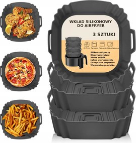 3x Szilikon Forma Air Fryer Sütőhöz Sütőbetét