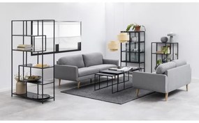 ALMA 3 részes antracit dohányzóasztal szett