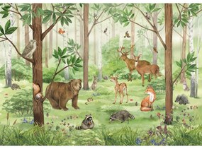 Fototapeta XXL Forest Kids 360 x 254 cm, 4 részes