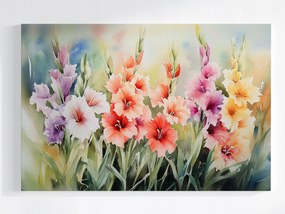 Poszter Természet Kert Rét Virágok Gladiole Kardok 120x80