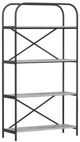Könyvespolc Szürke sonoma 80 x 30 x 146 cm Faanyag