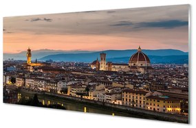 Akrilkép Olaszország Panorama székesegyház hegyek 120x60 cm