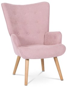 Fülkés fotel lábtartóval PINK2, rózsaszín