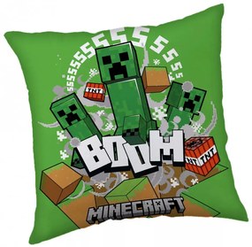 Minecraft Creeper Boom párna, díszpárna 40*40 cm