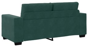 sötétzöld bársony loveseat kanapé 140 cm