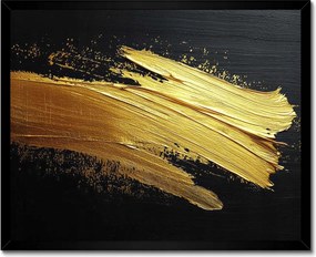 Poszter fekete keretben 50x40 Arany csillogás ecsettel