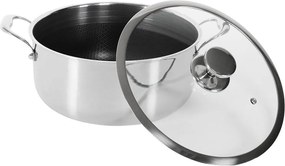 Hagyományos 3 rétegű indukciós edény fedővel, 2,9 literes