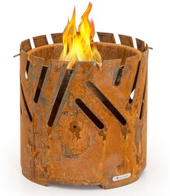 Blumfeldt Crown, 3 az 1-ben tűzrakóhely, Ø 46 cm, víz- és fagyálló, grilllap, grillrács, bambuszlap